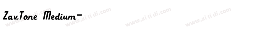 ZavTone Medium字体转换